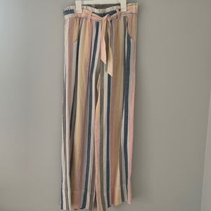 Jolt Linen Striped Pants